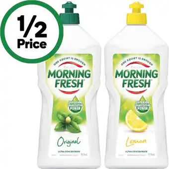Woolworths Morning fresh dishwashing liquid 900ml offer