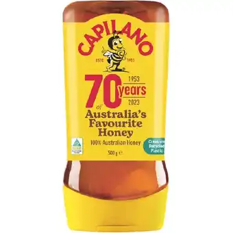 Woolworths Capilano australian honey squeezable 500g offer