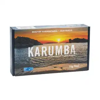 Woolworths Karumba australian green banana prawns 1 kg - from the seafood freezer offer