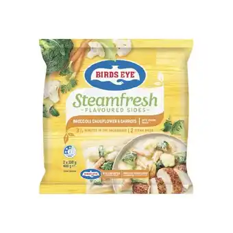 Woolworths Birds eye steam fresh vegetables or potatoes 400g offer