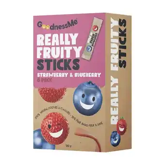 Woolworths Goodness me fruit packs 120g pk 8 offer