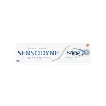 Woolworths Sensodyne rapid relief toothpaste 100g offer