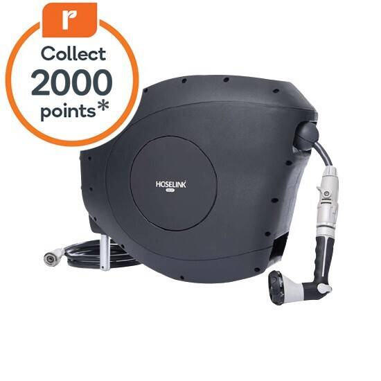 Hoselink retractable hose reel 20m charcoal offer at Woolworths