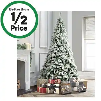 Mazam christmas tree 1.8m 6ft white snow flocked 830 tips
