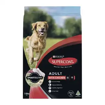 Woolworths Supercoat dry dog food 2.6-2.8 kg offer