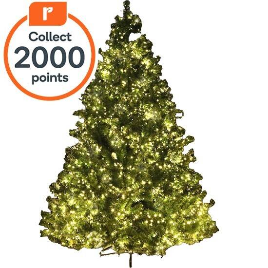 Jingle jollys christmas tree 2.1m with 3000 led lights warm white offer