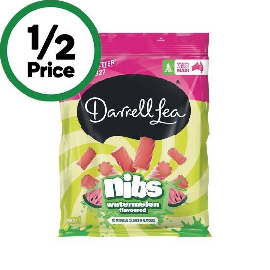 Woolworths Darrell lea nibs or life savers 150-200g offer