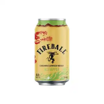 Woolworths Fireball & apple 6.6% cans 4x355ml offer