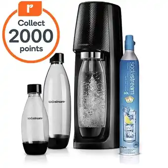 Woolworths Sodastream spirit mega pack sparkling water/soda maker black 60 litre offer
