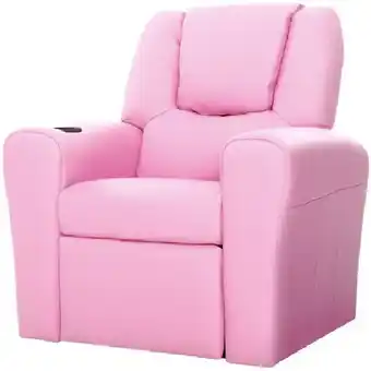 Woolworths Keezi luxury kids recliner chair pu armchair offer