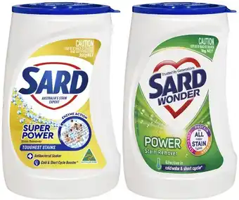 Coles Sard laundry stain remover powder 900g-1kg offer