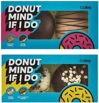 Coles Donut mind if i do assorted donuts 2 pack offer