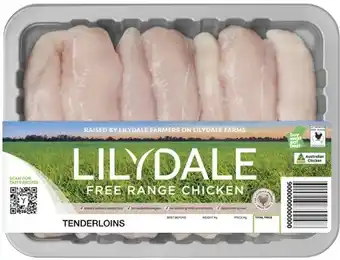 Coles Lilydale free range chicken tenderloins 500g offer