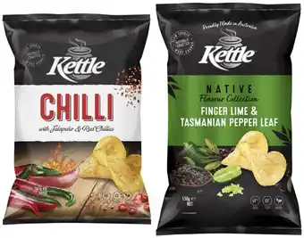 Coles Kettle potato chips or natives 150g-165g offer