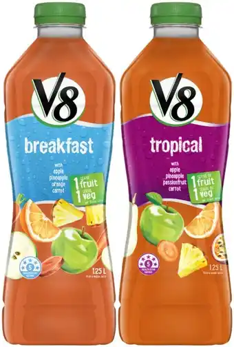 Coles V8 juice 1.25 litre offer