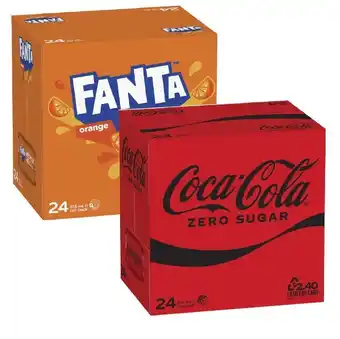 Coles Coca-cola, fanta or sprite soft drink 24x375ml offer