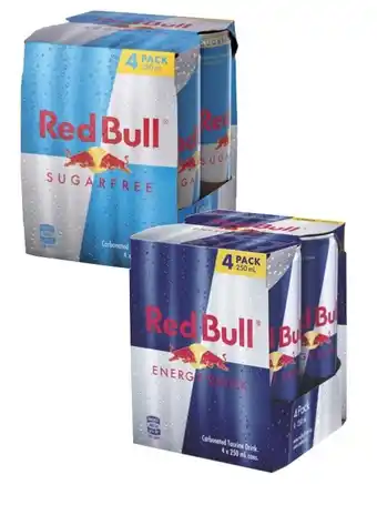 Coles Red bull energy drink 4x250ml offer