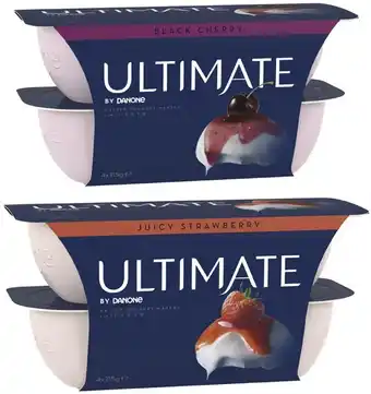 Coles Danone ultimate yoghurt 4x115g offer