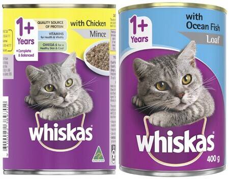 Coles whiskas dry clearance food