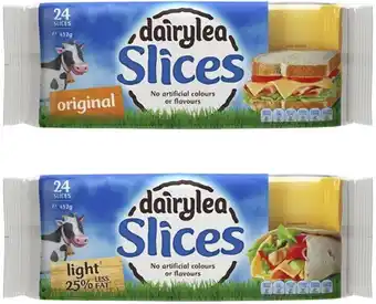 Coles Dairylea cheese slices 432g offer
