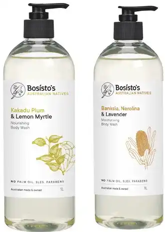Coles Bosisto's body wash pump 1 litre offer