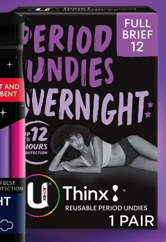 Coles U by kotex reusable overnight period briefs 1 pack offer
