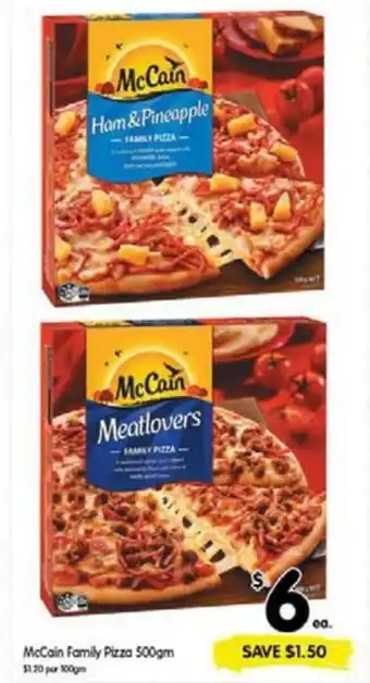 Spar Mccain family pizza 500g offer