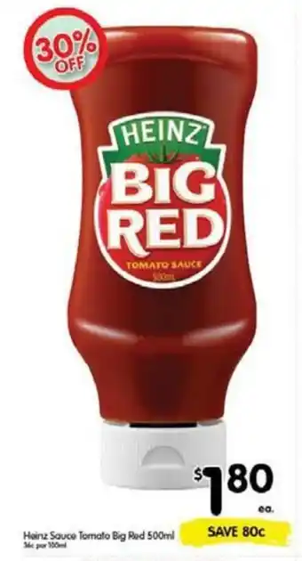 Spar Heinz sauce tomato big red 500ml offer