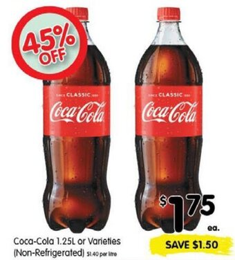 Spar Coca-cola 1.25L offer