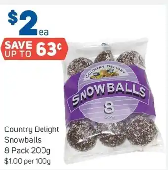 Foodland Country delight snowballs 200g offer