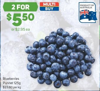 Foodland Blueberries punnet 125g offer
