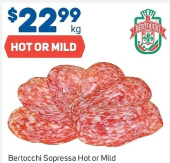 Foodland Bertocchi sopressa hot or mild offer