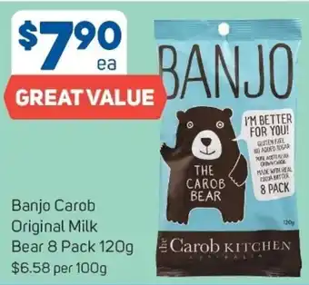 Foodland Banjo carob original milk bear 120g offer