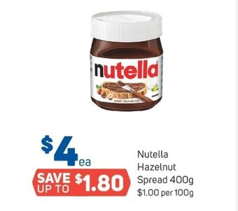 Nutella hazelnut spread 400g