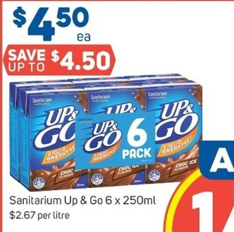 Foodland Sanitarium up&go 6x250ml offer