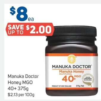 Foodland Manuka doctor honey MGO 40+375g offer