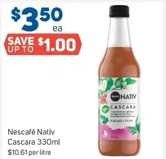 Foodland Nescafe nativ cascara 330ml offer