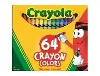 Officeworks Crayola Crayons Box of 64 offer