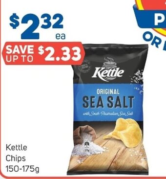 Foodland Kettle chips 150-175g offer
