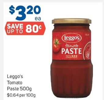 Foodland Leggo's tomato paste 500g offer