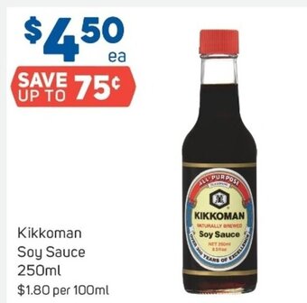 Foodland Kikkoman soy sauce 250ml offer
