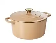 Harris Scarfe Smith+Nobel 5L Luxe Cast Iron Casseroles Latte Gloss offer