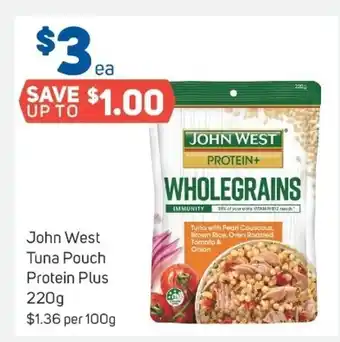 Foodland John west tuna pouch protein plus 220g offer