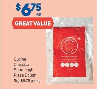 Foodland Cucina classica sourdough pizza dough 1kg offer