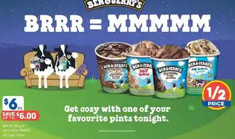 Foodland Ben & jerry's ice cream 458ml offer