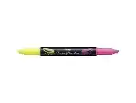 Officeworks Pentel Twin Checker Highlighter Yellow/Pink offer