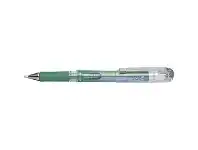 Officeworks Pentel Hybrid DX K230M Gel Grip Pen 1mm Metallic Green offer