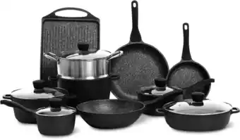 Myer The cooks collective 10pc classic cast aluminium non stick cookware set offer