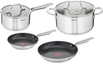 Myer Tefal 4pc virtuoso induction stainless steel cookware set offer