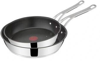 Myer Jamie oliver by tefal cooks classic stainless steel twin 24 & 28cm frypan offer